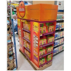 超市食品紙堆頭，地堆碼