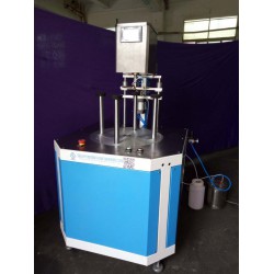 塑料圓筒蓋膠水封底機，吸塑蓋打膠機廠家