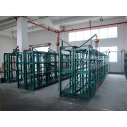 出售抽屜式模具架，標(biāo)準(zhǔn)模具架，三格四層帶天車模具架