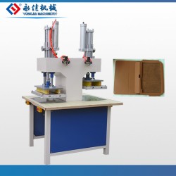 東莞永佳海綿粉撲熱壓成型熔斷機 ，雙頭氣動熱壓機