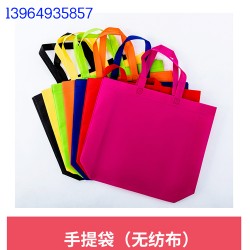 無紡布宣傳資料袋 超市購(gòu)物袋  無紡布袋印花印字