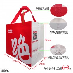 外賣環(huán)保袋、外賣包裝袋、外賣無(wú)紡布袋定做雄緯免費(fèi)設(shè)計(jì)寄樣！