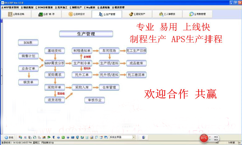 五金，機模，汽配行業(yè)ERP軟件 生產管理系統(tǒng)