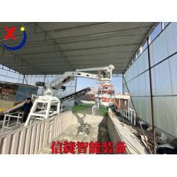 在高溫環(huán)境中，全自動裝車機器人代替人工飼料裝車